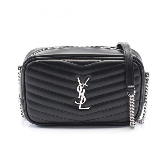 SAINT LAURENT Black Leather Shoulder Bag - Picture 1 of 5